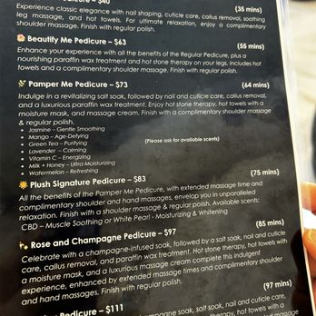 Plush Nail Bar Kingwood - Pedicure menu - Nail Salons Near Me - Houston, Texas Plush Nail Bar Kingwood - Pedicure menu - Nail Salons Near Me - Houston, Texas