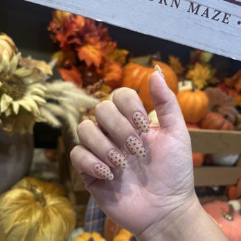 Glow Bakery & Nails - Polka dot nails by Rose - Nail Salons Near Me - Ontario, California