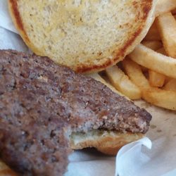West Coast Burgers & Dogs - Thin patty but was not dry and very good toasted bun.