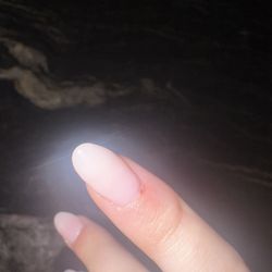 O P I Nails - Terrible nail shape and a cut