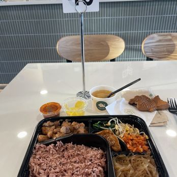 Bibimbox Korean Kitchen & Wings - Purple rice was okay. - Korean Near Me - Jacksonville, Florida