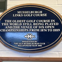 Musselburgh Old Course - Plaque