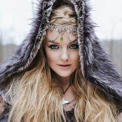 Isolda Couture - Viking Queen theatrical-grade headpiece & costume design by Isolda Couture, 2017. Photo by Coley & Co Photography; full credits on Facebook.