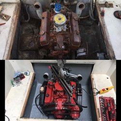 West Coast Marine & Yacht Service - Another Repower complete