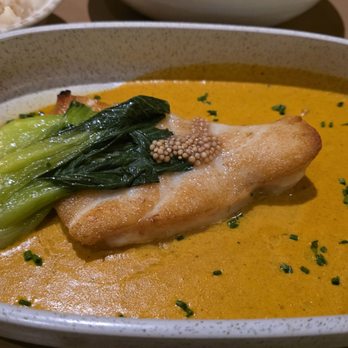 Kestrel Kitchen - Chillean sea bass ($48) served with coconut rice on the side - Salad Near Me - Indian Wells, California
