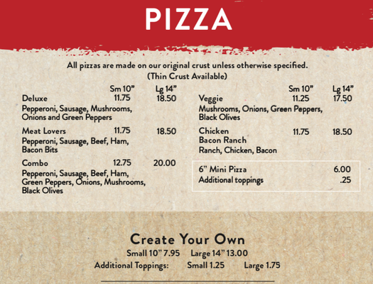 Menu photo 1 LaRocca's Pizza Topeka, KS