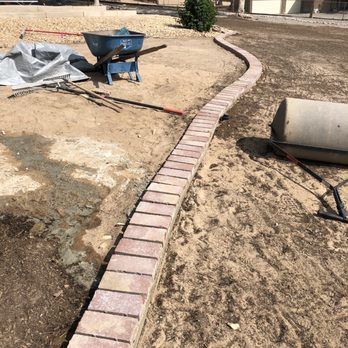 ABQ Landscaping - Brick edging - Landscaping Near Me - Albuquerque, New Mexico