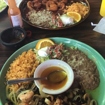 Vallarta Grill - Camarones cora and camarones al ajo - Mexican Near Me - Oroville, California