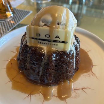 BOA Steakhouse - Sticky toffee pudding with salted caramel ice cream - Steakhouses Near Me - Santa Monica, California BOA Steakhouse - Sticky toffee pudding with salted caramel ice cream - Steakhouses Near Me - Santa Monica, California