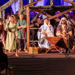 United Methodist Church Of Whitefish Bay - Young shepherds and the Nativity during the most recent Christmas presentation