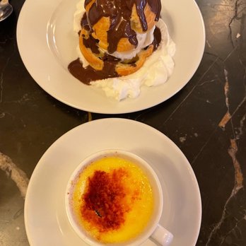 Le Monde - Profiterole and Creme Brûlée - French Near Me - New York, New York Le Monde - Profiterole and Creme Brûlée - French Near Me - New York, New York