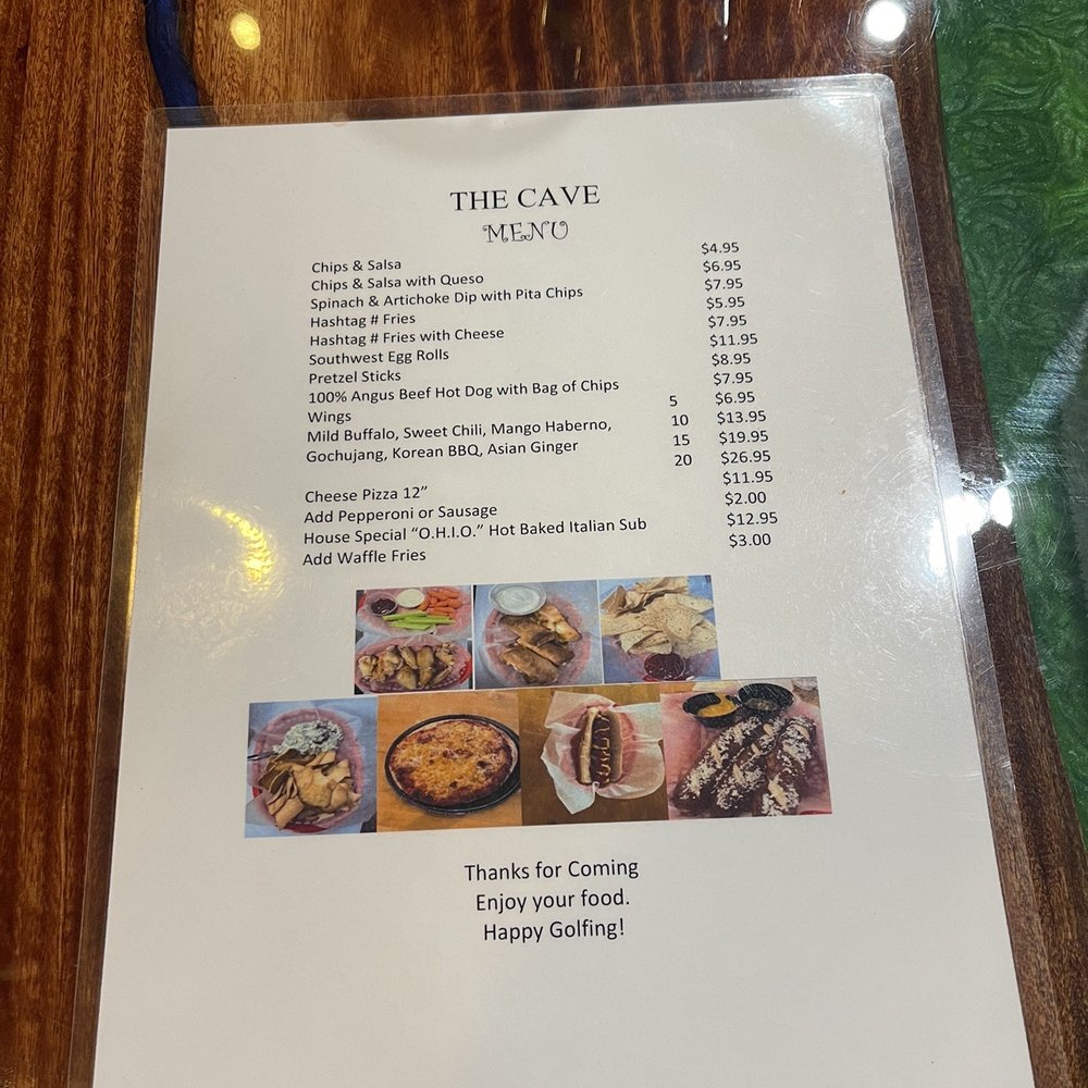The Cave Golf Club - Food Menu - Golf Near Me - Estero, Florida The Cave Golf Club - Food Menu - Golf Near Me - Estero, Florida