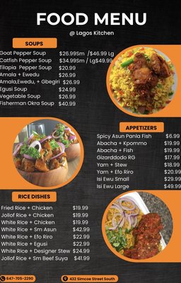 Menu photo 1 Lagos Kitchen Whitby, ON Menu photo 1 Lagos Kitchen Whitby, ON