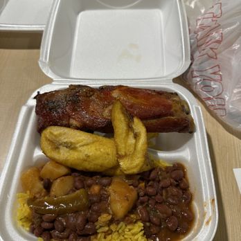 Sazón Latino - Ribs with rice, beans, and plantains - Cuban Near Me - Cleveland, Ohio Sazón Latino - Ribs with rice, beans, and plantains - Cuban Near Me - Cleveland, Ohio