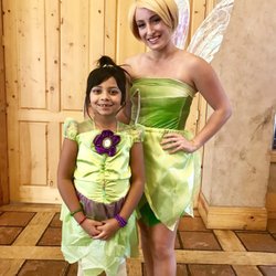 Tinkerbell with the birthday girl