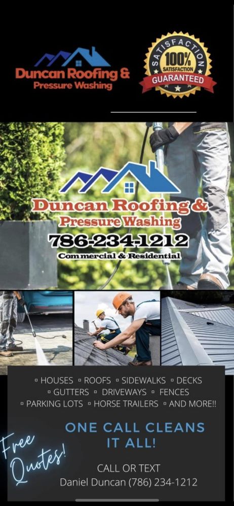 Slide of Duncan Roofing & Pressure Washing