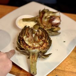 Canyon Bistro in Topanga - Artichoke!