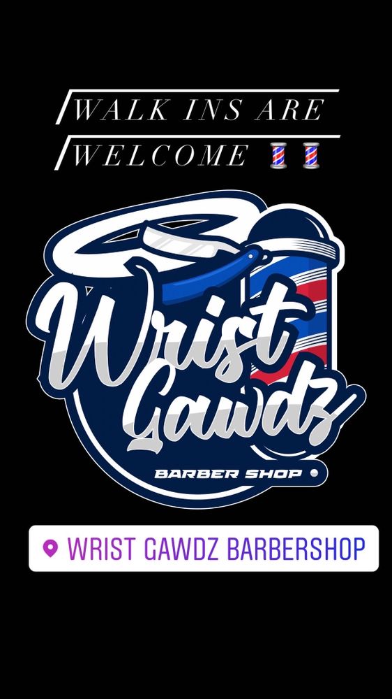 Wrist Gawdz Barbershop Logo