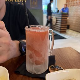 Strawberry margarita (liked it better than the mango)