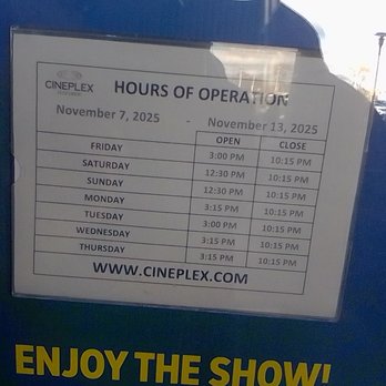 Cineplex Cinemas Scarborough - Cineplex hours operation Nov 2025 - Cinema Near Me - Scarborough, Ontario Cineplex Cinemas Scarborough - Cineplex hours operation Nov 2025 - Cinema Near Me - Scarborough, Ontario