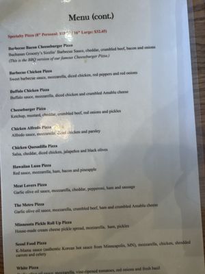 Menu photo 2 Red Wing Brewery Red Wing, MN