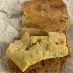 Chicken and Egg Breakfast Sandwich. $15.63! WTF!
