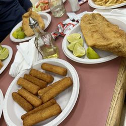 Yucca. Fish fillets