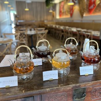 Tea Modern Chinese - Tea samples - Tea Rooms Near Me - Orange, California