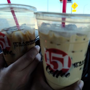 151 Coffee - 151 Mocha and Horchata, this is the large! They beat Starbucks hands down!! This will be our new coffee spot! - Coffee & Tea Near Me - Fort Worth, Texas 151 Coffee - 151 Mocha and Horchata, this is the large! They beat Starbucks hands down!! This will be our new coffee spot! - Coffee & Tea Near Me - Fort Worth, Texas