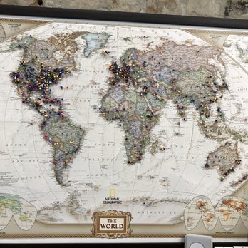 Purity Body Arts - Coolest map ever! Neat to see where people visit from! - Piercing Near Me - New Orleans, Louisiana