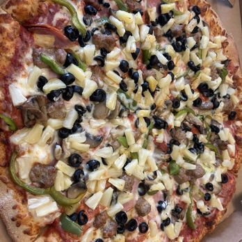 Marco's Pizza - XL the works Pizza double pineapples. - Chicken Wings Near Me - Clovis, California Marco's Pizza - XL the works Pizza double pineapples. - Chicken Wings Near Me - Clovis, California