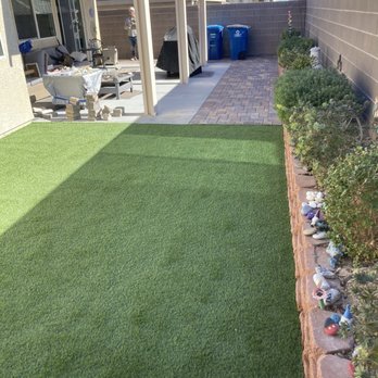 Ohana Landscape - Brick paver walkway and new artificial turf!! - Landscaping Near Me Ohana Landscape - Brick paver walkway and new artificial turf!! - Landscaping Near Me