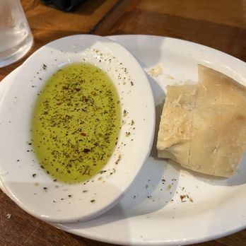 Lucky Bones Backwater Grille - House bread and dipping sauce. - Seafood Near Me - Cape May, New Jersey