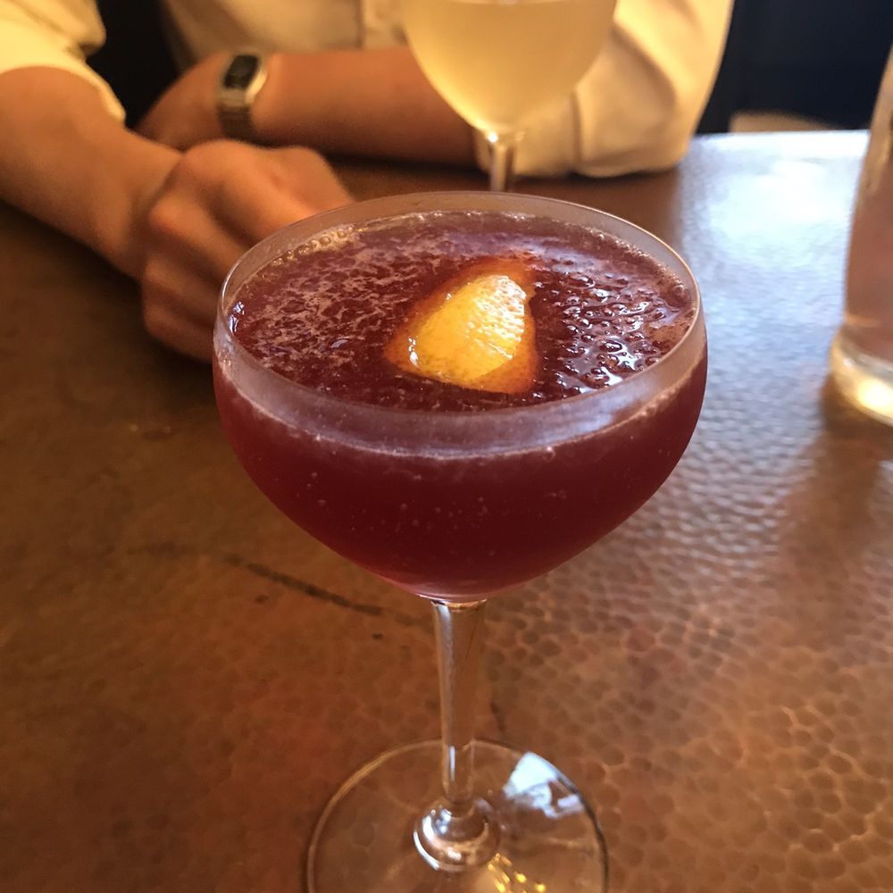 The "Life in Two" cocktail -- well-balanced and delicious!