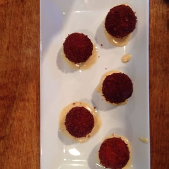 The People's Kitchen - Chicken Prosciutto Croquets with smoked Gouda sauce!!! #lunch #brunch #tapas - Breakfast & Brunch Near Me - Bethlehem, Pennsylvania The People's Kitchen - Chicken Prosciutto Croquets with smoked Gouda sauce!!! #lunch #brunch #tapas - Breakfast & Brunch Near Me - Bethlehem, Pennsylvania