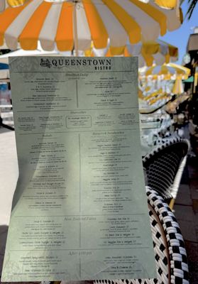 Menu photo 1 Queenstown Bistro San Diego, CA Menu photo 1 Queenstown Bistro San Diego, CA