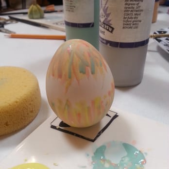 Petroglyph Ceramic Lounge - My eggy creation! - Paint-Your-Own Pottery Near Me - San Jose, California Petroglyph Ceramic Lounge - My eggy creation! - Paint-Your-Own Pottery Near Me - San Jose, California