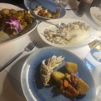 Barbayani Taverna - The Branzino dinner served with potatoes and veggies. - Greek Near Me - Los Altos, California Barbayani Taverna - The Branzino dinner served with potatoes and veggies. - Greek Near Me - Los Altos, California