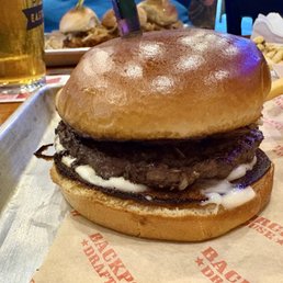 Mushroom Swiss burger