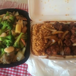 Cantonese chow mein and chili chicken with rice. Both generous servings just 17.74 after tax. Cantonese chow mein and chili chicken with rice. Both generous servings just 17.74 after tax.