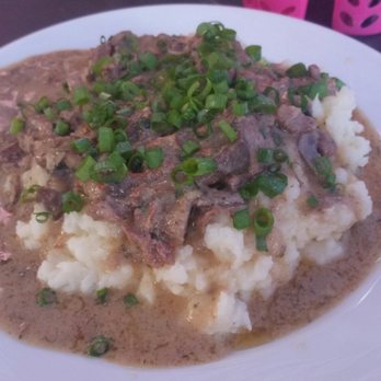 Masha and the Bear - Beef strogonov was SO GOOD! That garlic sauce was out of this world! - Desserts Near Me - Aurora, Colorado Masha and the Bear - Beef strogonov was SO GOOD! That garlic sauce was out of this world! - Desserts Near Me - Aurora, Colorado