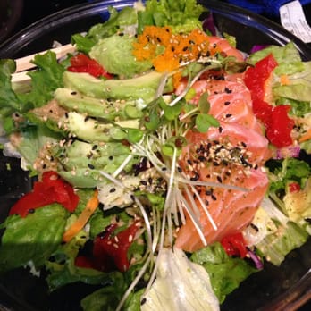 Mansun Sushi - Salmon avocado salad. so fresh - Japanese Near Me - Walnut, California