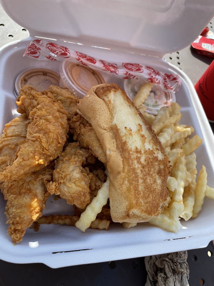 Food from Raising Cane’s Chicken Fingers