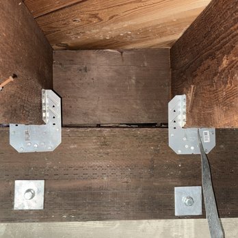 Bolt Down The Bay Area - Newly installed beam and steel bolts - Foundation Repair Near Me - Sebastopol, California