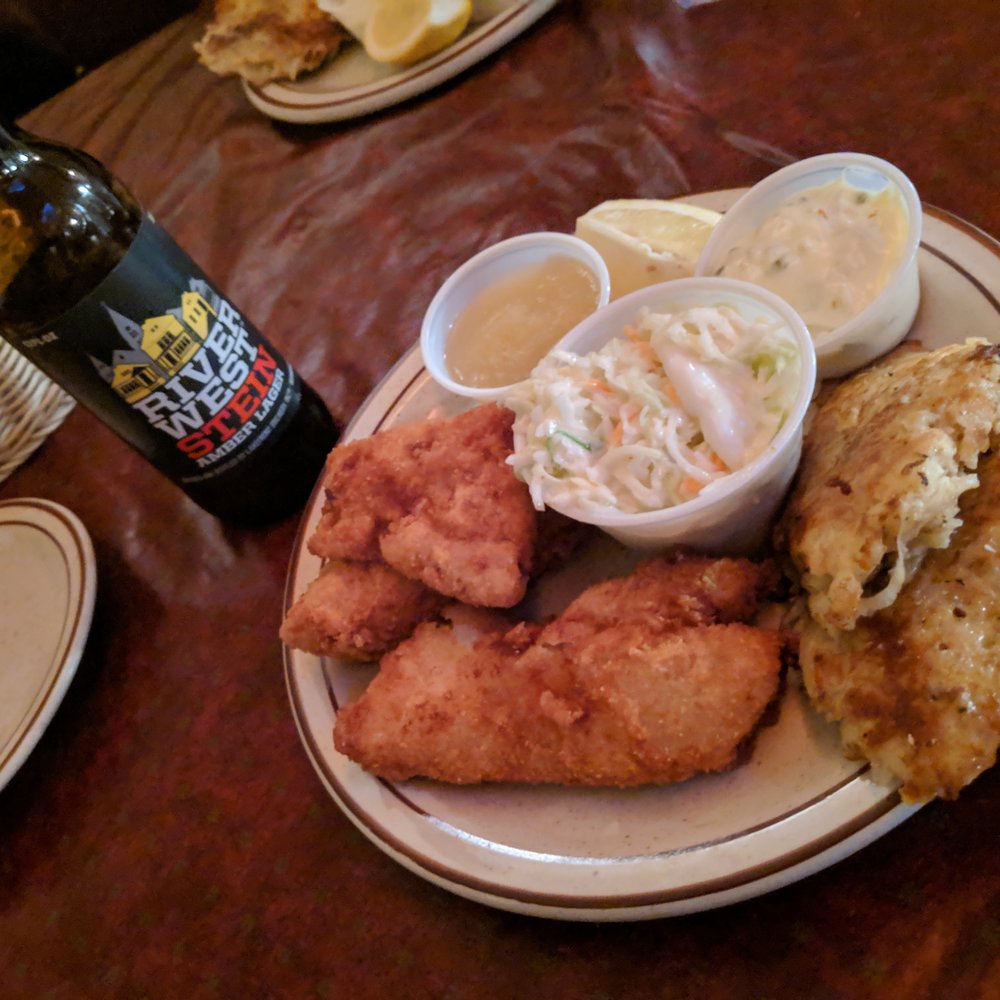 Crandalls - Fish Fry w/ potato pancakes - American Near Me - Hebron, Illinois Crandalls - Fish Fry w/ potato pancakes - American Near Me - Hebron, Illinois