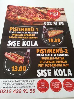 Menu photo 2 Pişti Pide Beylikdüzü Osb, 34