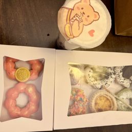 Mochi donuts & boba drink Mochi donuts & boba drink