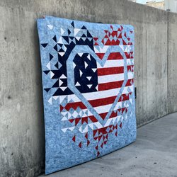 Threaded Lines Quilt Shop - Exploding Heart of America