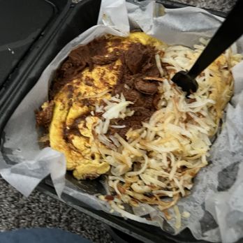 Eggstasy - Barbacoa Omelette missing toppings :( - Breakfast & Brunch Near Me - Mesa, Arizona Eggstasy - Barbacoa Omelette missing toppings :( - Breakfast & Brunch Near Me - Mesa, Arizona