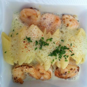 L'Inédit - Penne aux gambas et creme d'ail douce - French Near Me - Pringy, 77